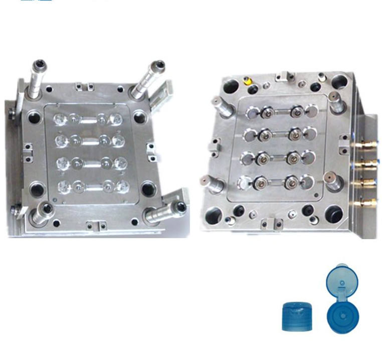 Customized high precision plastic injection butterfly flip top lid mould