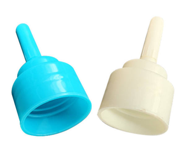plastic with twisted cap pointed mouth pointed beak top mould cap for liquid bottle plastic pointed cap
