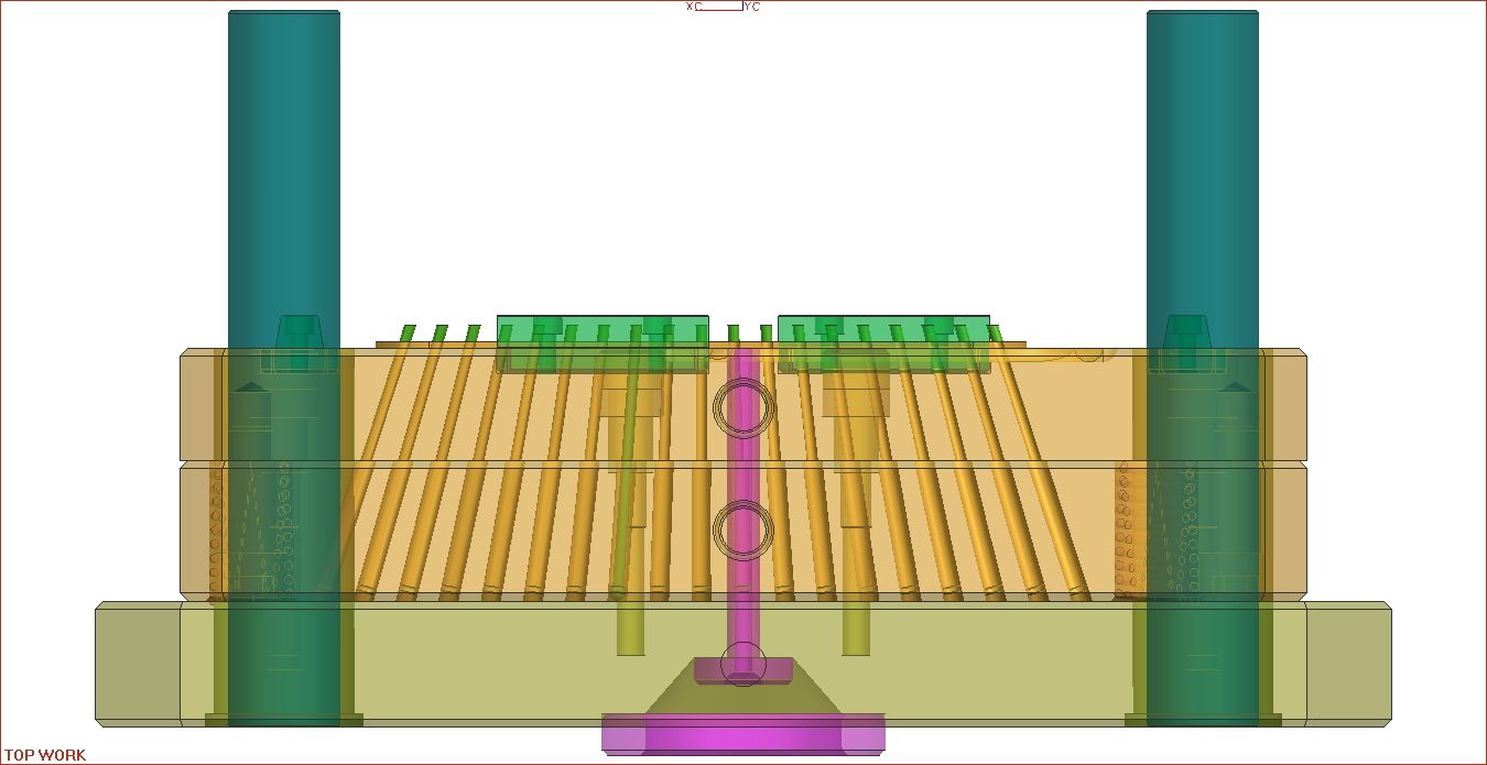 custom design make new style plastic broom base mould, plastic broom Mould