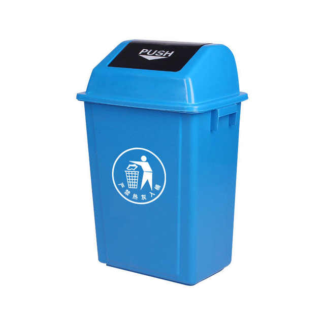 Outdoor Garbage bin green recycle plastic trash bin