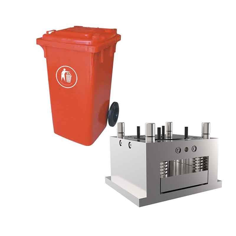 Precision Plastic Injection Trash Can Mould Dustbin Trash Bin Mold