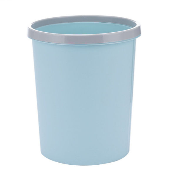 Portable plastic trashcan waste dust bin round shape trash can mold