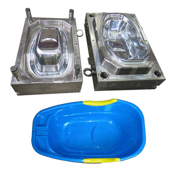 Plastic injection washing bucket mould, washing basin mould